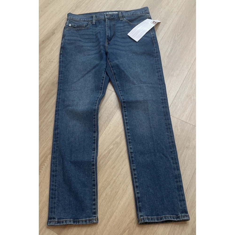 Amazon Essentials Denim Jeans Skinny Moulant Blue Men's Size 32x29 Med Wash NWT